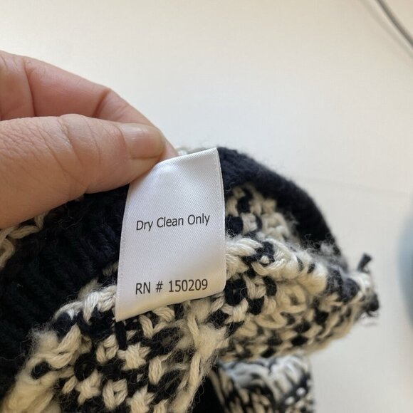 La Ligne Wool Cashmere Blend Chunky Textured Knit Cropped Sweater size Large - Picture 11 of 11